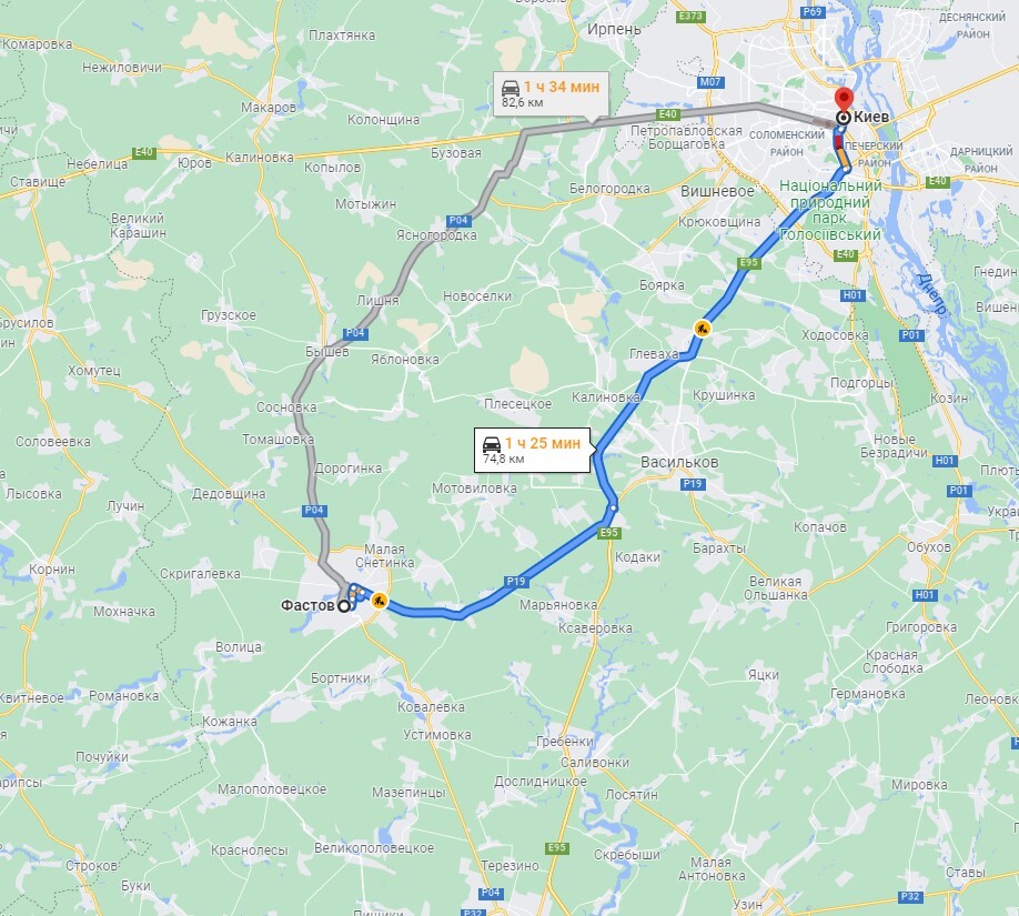 Перевезення хворого з Києва до Фастова